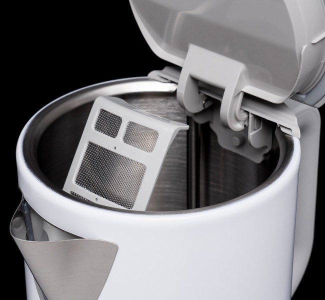 Czajnik elektryczny biały Kohersen z filtrem antywapiennym